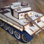 Laser Cut Tiger E Tank DXF File