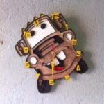 Laser Cut Tow Mater Wall Clock