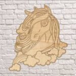 Unicorn Clock DXF File