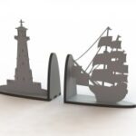 Ship Book Support Laser Cut Free Vector
