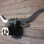 Buffalo Head 3D Puzzle Free Vector