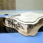 Laser Cut Decorative Folding Book Box Free Vector