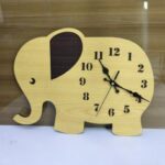 Laser Cut Elephant Wall Clock Kids Room Decor Free Vector