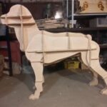 Laser Cut Boxer Dog 3D CNC Template Free Vector