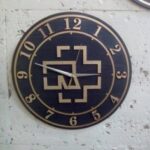 Laser Cut Rammstein Band Logo Wall Clock Template Free Vector