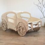 Laser Cut Jeep Bed for Kids Room Free Vector