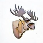 Moose Head Jewelry Stand Laser Cutting Template SVG File