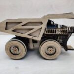 Laser Cut Wood Dump Truck DXF File