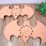 Laser Cut Batman Wooden Wall Clock Free Vector