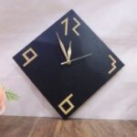 Laser Cut Minimalist Modern Wall Clock Free Vector