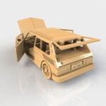 Laser Cut Volkswagen Brasilia DXF File