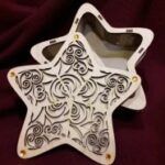 Laser Cut Star Shape Gift Box DXF File