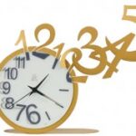 Laser Cut Jumping Out Numbers Clock Template Free Vector