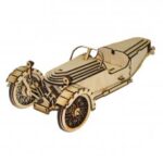 Laser Cut Wooden Morgan 3 Wheel Car Puzzle Kit DXF File