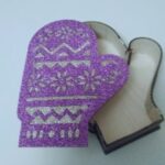 Laser Cut Christmas Mitten Box Free Vector
