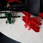 Laser Cut Biplane Toy Airplane Plans DXF File