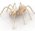 Spider 1.5mm Insect 3D Wood Puzzle DXF File