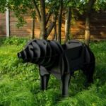 BBQ Grill Bear Plasma Cut DXF File