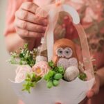 Laser Cut Umbrella Flower Candy Basket Plywood Free Vector