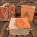 Laser Cut International Women’s Day 8 March Gift Boxes Free Vector