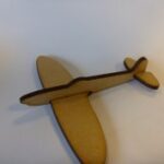 Laser Cut Mini Spitfire Fighter Aircraft DXF File