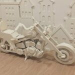 Laser Cut Motorcycle HD1 5mm DXF File