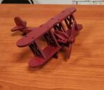 Laser Cut Bi Plane Free Vector