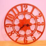 Laser Cut Modern Decor Wall Clock Free Vector