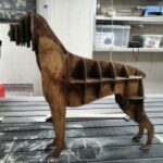 Laser Cut Boxer Dog 3D Puzzle Free Vector