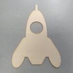 Wooden Rocket Ship Laser Cutting Template DXF File