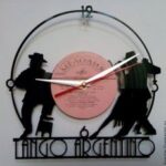 Tango Argentino Vinyl Record Wall Clock DXF File