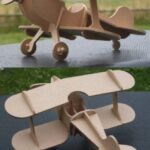 Kukuruznik biplane laser cut Free Vector