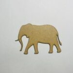 Laser Cut Elephant Wooden Cutout Unfinished Craft Free Vector