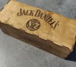 Laser Cut Whisky Bottle Holder DXF File