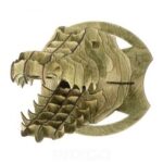 Laser Cut Alligator Head Trophy Wall Decor Free Vector