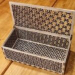 Laser Cut Wooden Wagara Box Kojitsunagi Pattern DXF File
