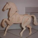 Laser Cut Horse 3D Puzzle 2mm DXF File