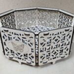 Laser Cut Wooden Octagon Box Storage Case Decorative Packaging Box Free Vector