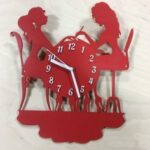 Laser Cut Nail Salon Wall Clock Free Vector