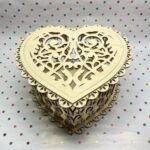 Laser Cut Valentine Heart Candy Box Free Vector