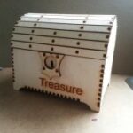 Laser Cut Wood Treasure Chest Free Vector