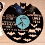 Laser Cut Batman Vinyl Record Wall Clock Free Vector