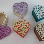 Laser Cut Heart Shaped Chocolate Box Free Vector