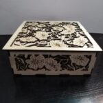 Laser Cut Wooden Decorative Gift Box With Lid DXF File