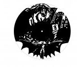 Batman Clock Laser Cut Free Vector