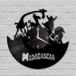 Laser Cut Madagascar Vinyl Wall Clock Free Vector