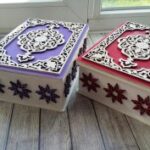 Laser Cut Decorative Gift Box Plywood 3mm Free Vector