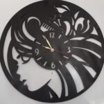 Laser Cut Hairdresser Beauty Salon Wall Clock Free Vector