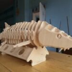 Laser Cut Minibar Sturgeon Fish Free Vector