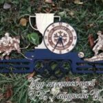 Laser Cut Ice Hockey Medal Display Hanger With Clock Free Vector